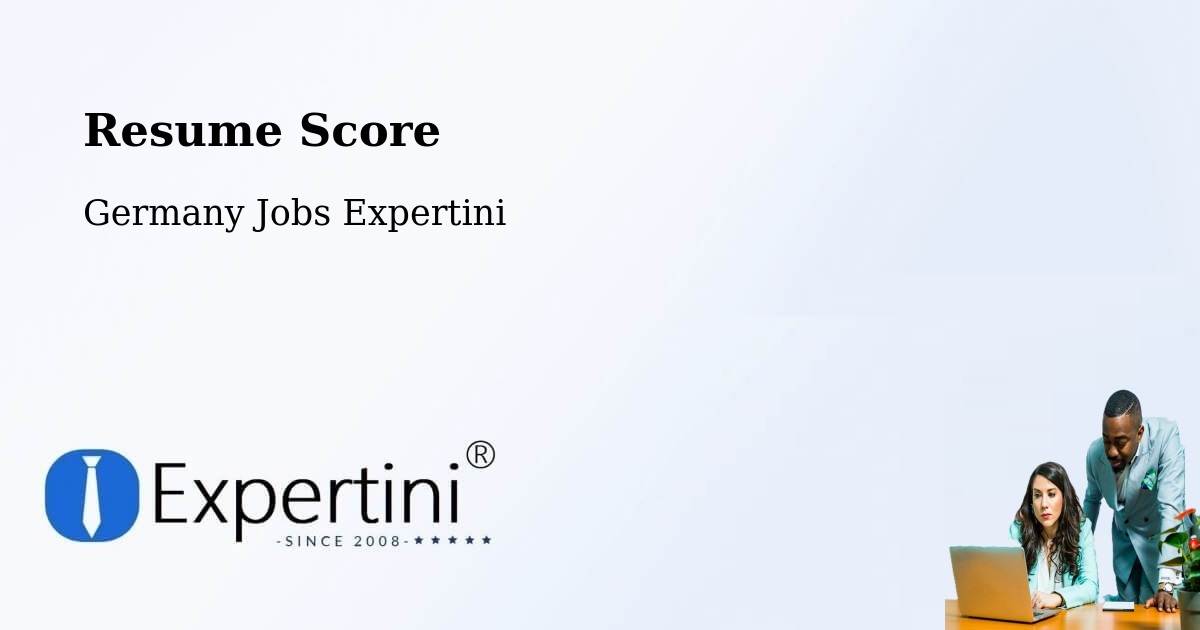 Resume Score & Job Description Match Tool – Buchbach - Germany Jobs Expertini